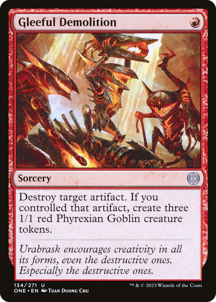Gleeful Demolition [Phyrexia: All Will Be One] - Destination Retro