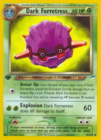 Dark Forretress (35/105) [Neo Destiny 1st Edition] - Destination Retro