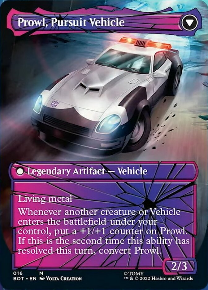 Prowl, Stoic Strategist // Prowl, Pursuit Vehicle (Shattered Glass) [Universes Beyond: Transformers] - Destination Retro