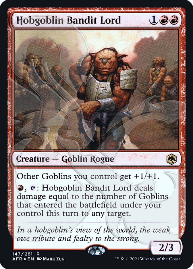 Hobgoblin Bandit Lord (Ampersand Promo) [Dungeons & Dragons: Adventures in the Forgotten Realms Promos] - Destination Retro