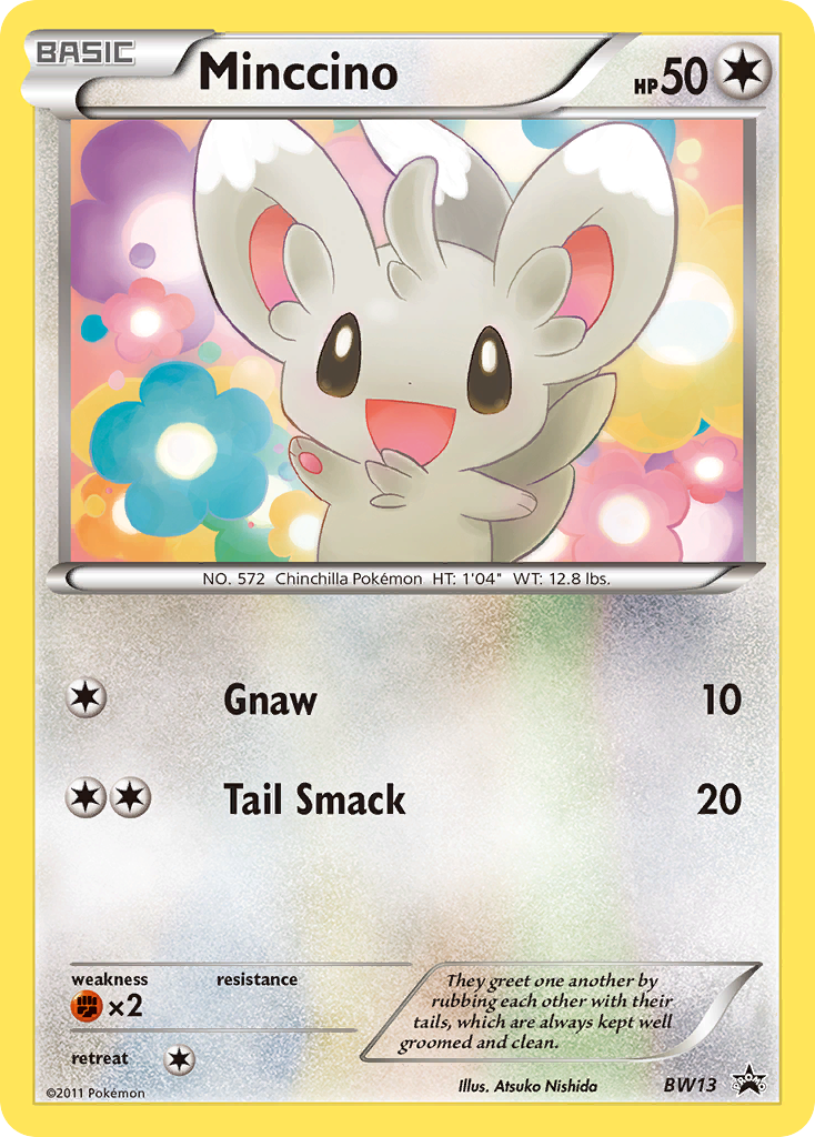 Minccino (BW13) (Cracked Ice Holo) [Black & White: Black Star Promos] - Destination Retro