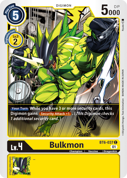 Bulkmon [BT6-037] [Double Diamond] - Destination Retro