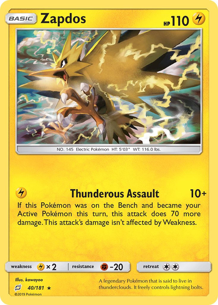 Zapdos (40/181) [Theme Deck Exclusives] - Destination Retro