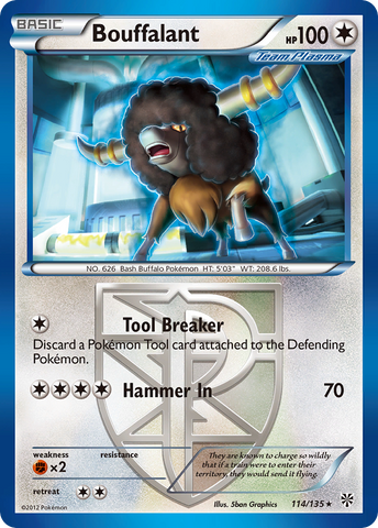 Bouffalant (114/135) [Black & White: Plasma Storm] - Destination Retro