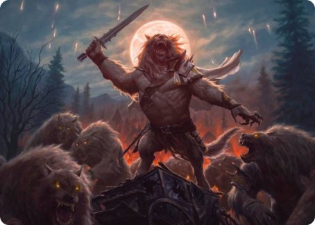 Tovolar, the Midnight Scourge 1 Art Card [Innistrad: Midnight Hunt Art Series] - Destination Retro