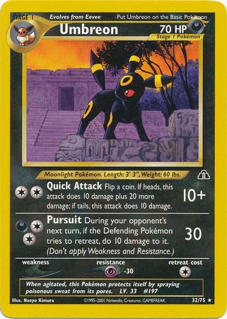 Umbreon (32/75) [Neo Discovery Unlimited] - Destination Retro