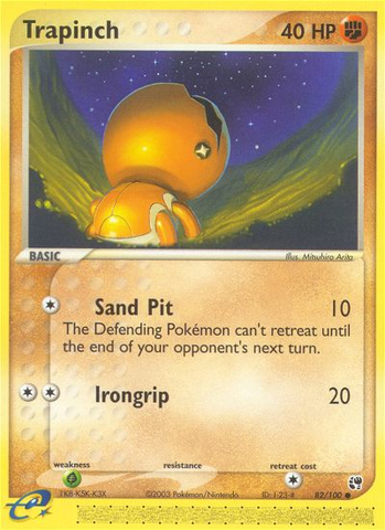 Trapinch (82/100) [EX: Sandstorm] - Destination Retro