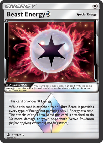 Beast Energy (Prism Star) (117/131) [Sun & Moon: Forbidden Light] - Destination Retro