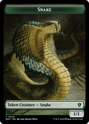 Snake // Morph Double-Sided Token [Murders at Karlov Manor Commander Tokens] - Destination Retro