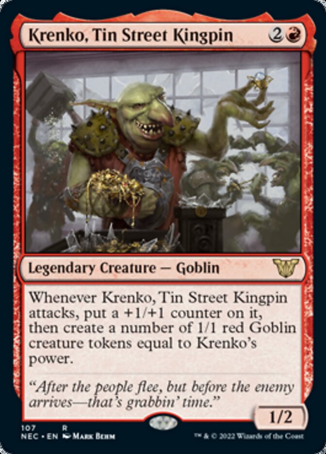 Krenko, Tin Street Kingpin [Kamigawa: Neon Dynasty Commander] - Destination Retro