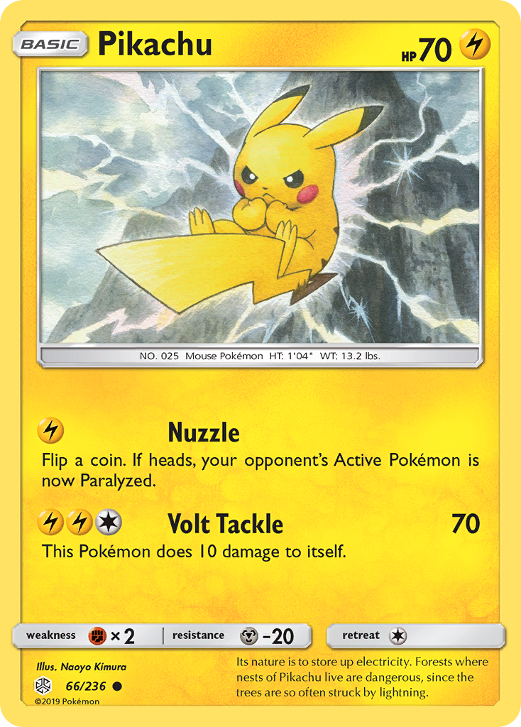 Pikachu (66/236) [Sun & Moon: Cosmic Eclipse] - Destination Retro