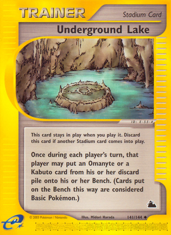 Underground Lake (141/144) [Skyridge] - Destination Retro