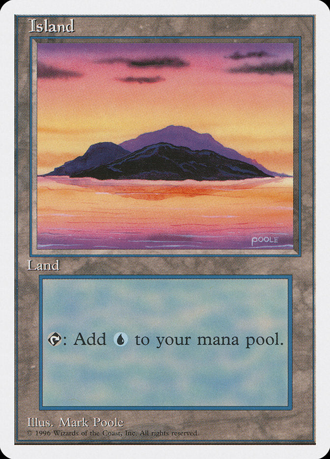 Island (Dark Clouds, Signature on Bottom Right) [Introductory Two-Player Set] - Destination Retro