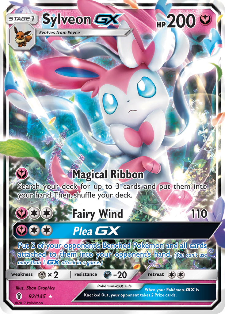 Sylveon GX (92/145) [Sun & Moon: Guardians Rising] - Destination Retro