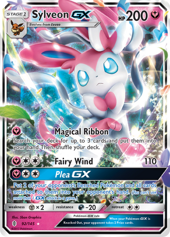 Sylveon GX (92/145) [Sun & Moon: Guardians Rising] - Destination Retro