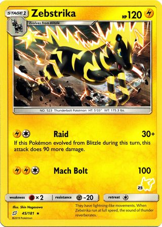 Zebstrika (23/60) [Battle Academy: Pikachu Deck] - Destination Retro