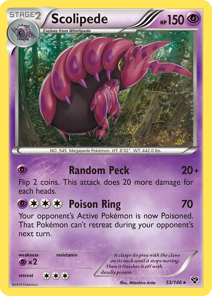 Scolipede (53/146) [XY: Base Set] - Destination Retro