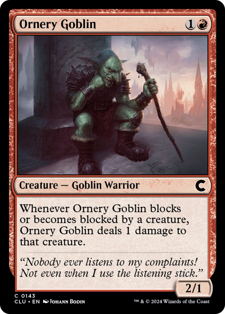 Ornery Goblin [Ravnica: Clue Edition] - Destination Retro