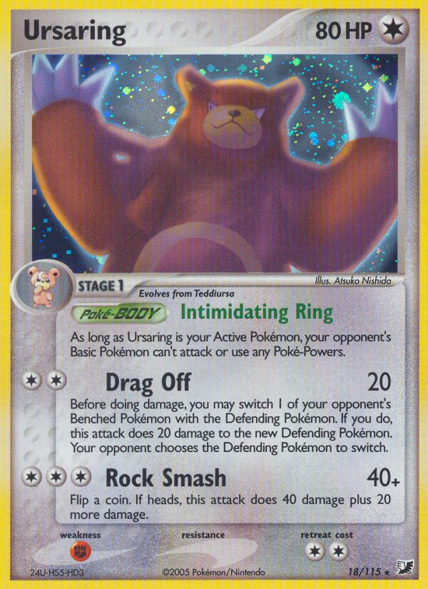 Ursaring (18/115) [EX: Unseen Forces] - Destination Retro