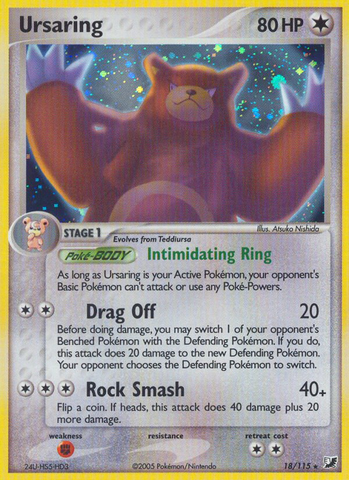 Ursaring (18/115) [EX: Unseen Forces] - Destination Retro