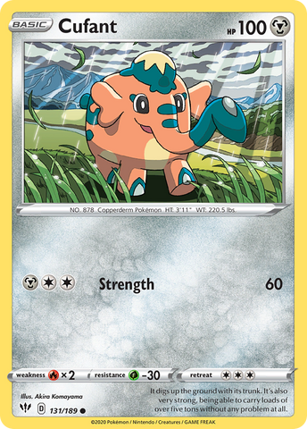 Cufant (131/189) [Sword & Shield: Darkness Ablaze] - Destination Retro