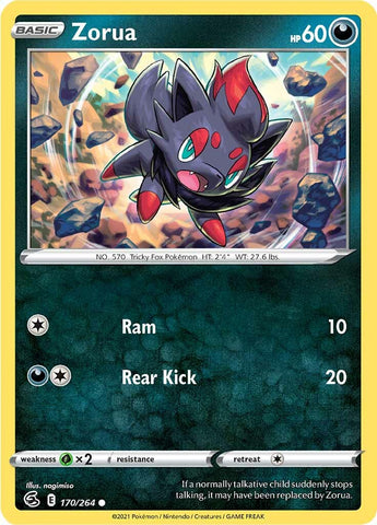 Zorua (170/264) [Sword & Shield: Fusion Strike] - Destination Retro