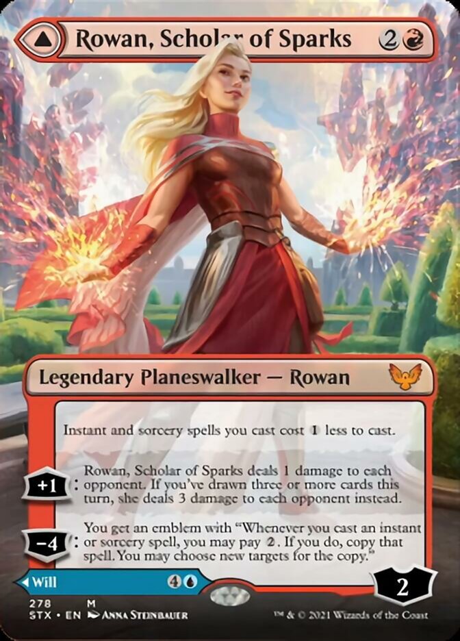 Rowan, Scholar of Sparks // Will, Scholar of Frost (Extended) [Strixhaven: School of Mages] - Destination Retro