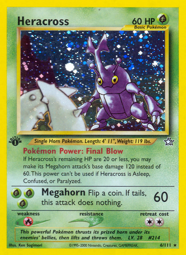 Heracross (6/111) [Neo Genesis 1st Edition] - Destination Retro