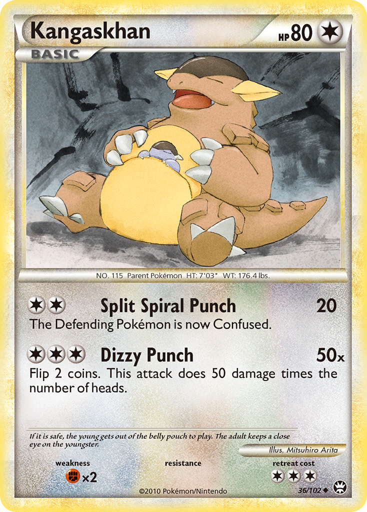 Kangaskhan (36/102) [HeartGold & SoulSilver: Triumphant] - Destination Retro