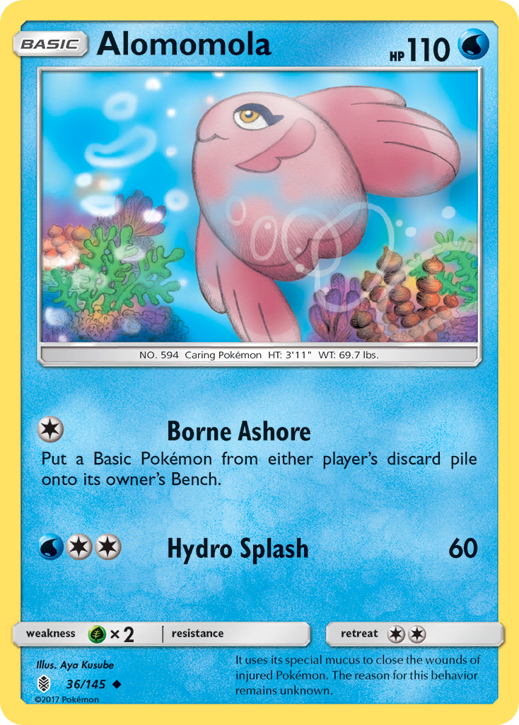 Alomomola (36/145) [Sun & Moon: Guardians Rising] - Destination Retro