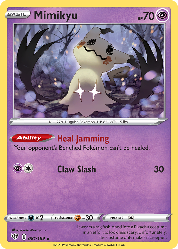 Mimikyu (81/189) [Sword & Shield: Darkness Ablaze] - Destination Retro