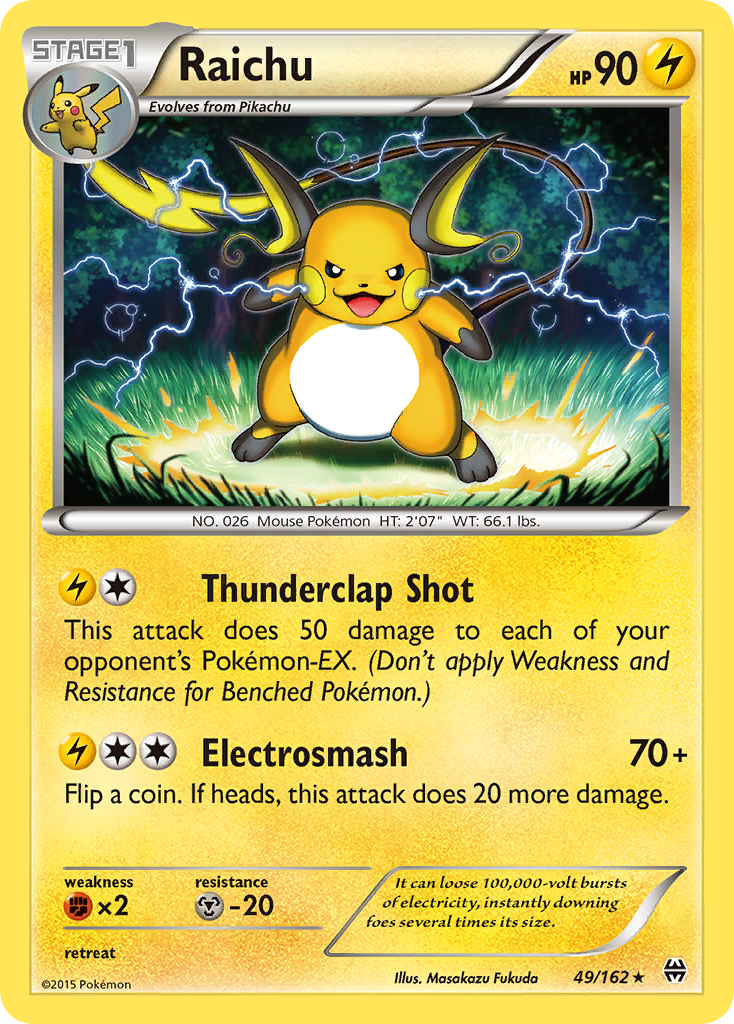 Raichu (49/162) [XY: BREAKthrough] - Destination Retro