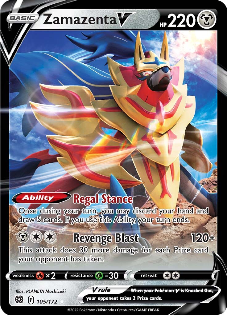 Zamazenta V (105/172) [Sword & Shield: Brilliant Stars] - Destination Retro