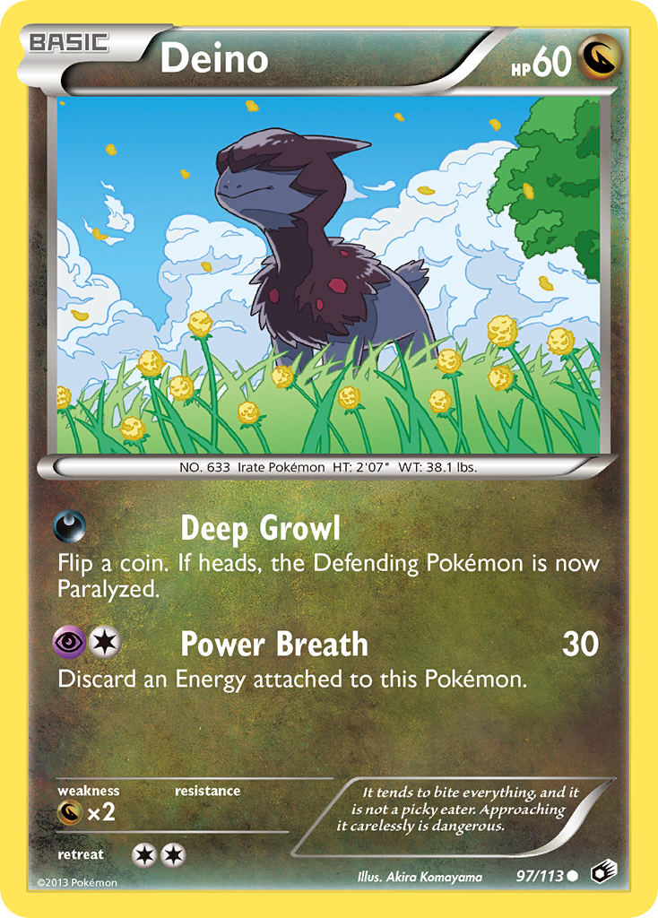 Deino (97/113) [Black & White: Legendary Treasures] - Destination Retro