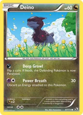 Deino (97/113) [Black & White: Legendary Treasures] - Destination Retro