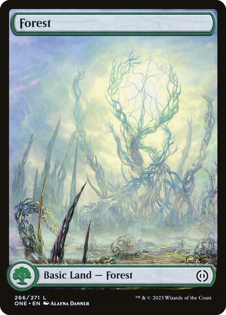 Forest (266) (Full-Art) [Phyrexia: All Will Be One] - Destination Retro