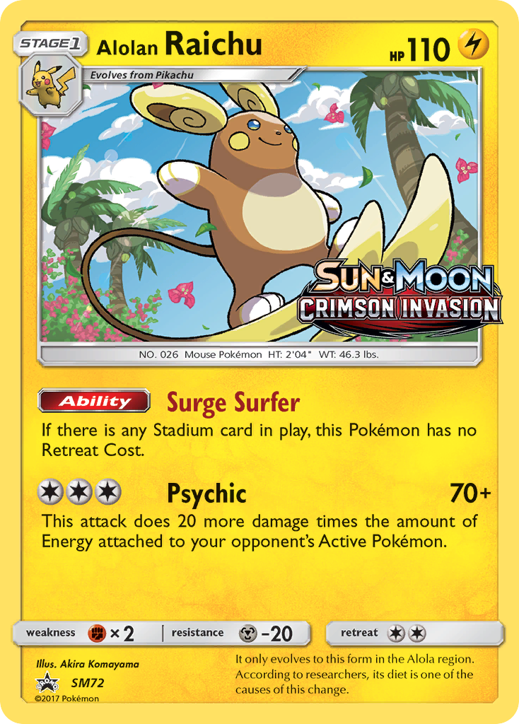 Alolan Raichu (SM72) (Prerelease Promo) [Sun & Moon: Black Star Promos] - Destination Retro