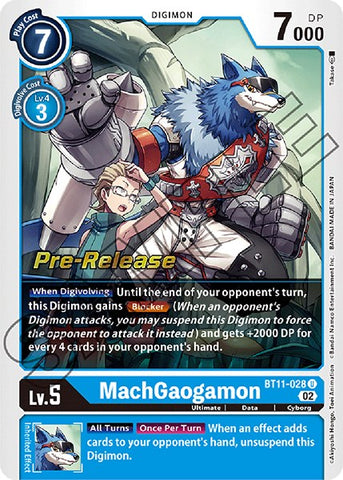 MachGaogamon [BT11-028] [Dimensional Phase Pre-Release Promos] - Destination Retro