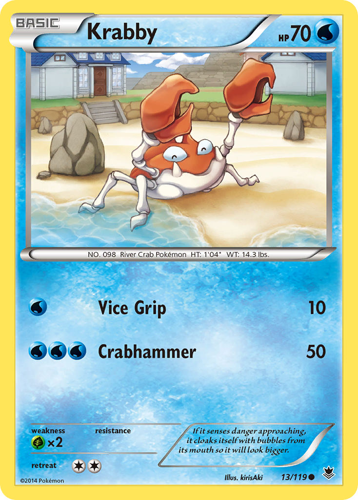 Krabby (13/119) [XY: Phantom Forces] - Destination Retro