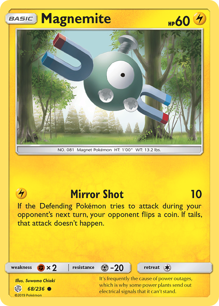 Magnemite (68/236) [Sun & Moon: Cosmic Eclipse] - Destination Retro