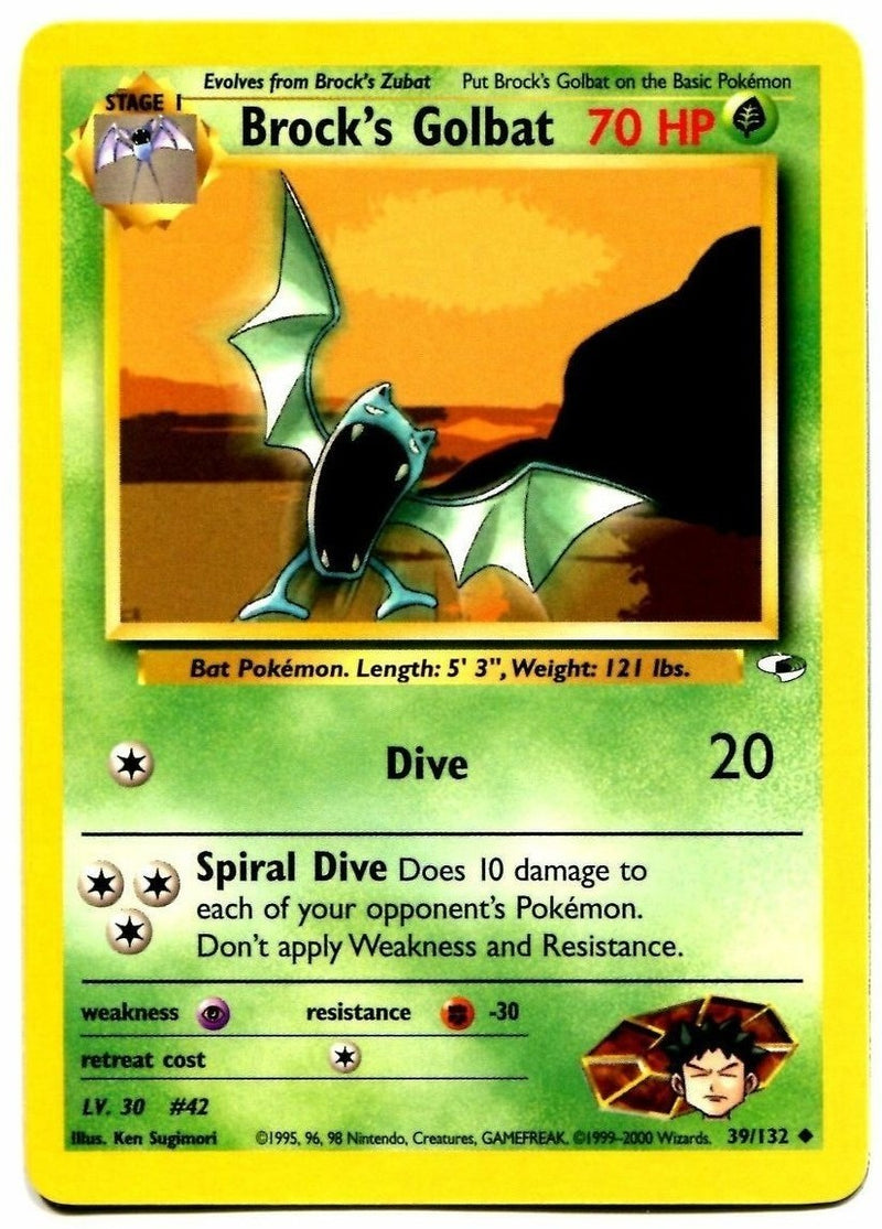 Brock's Golbat (39/132) [Gym Heroes Unlimited] - Destination Retro