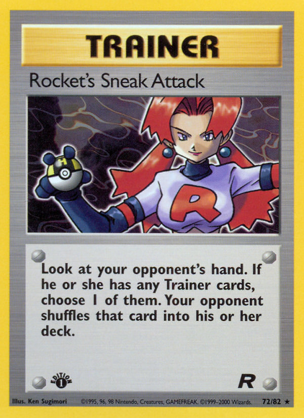 Rocket's Sneak Attack (72/82) [Team Rocket 1st Edition] - Destination Retro