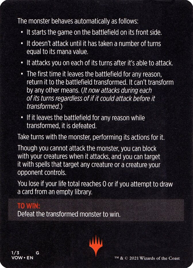 Monster of The Week (Magic Minigame) [Innistrad: Crimson Vow Minigame] - Destination Retro