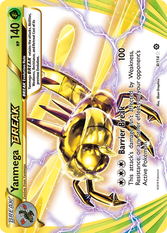 Yanmega BREAK (8/114) [XY: Steam Siege] - Destination Retro