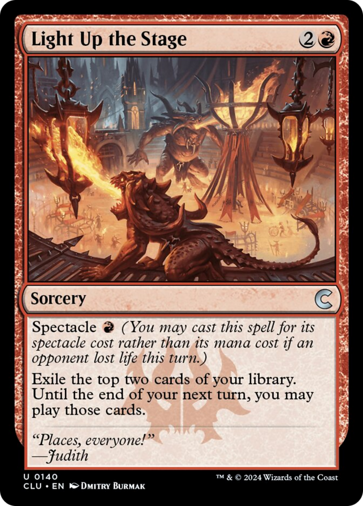 Light Up the Stage [Ravnica: Clue Edition] - Destination Retro