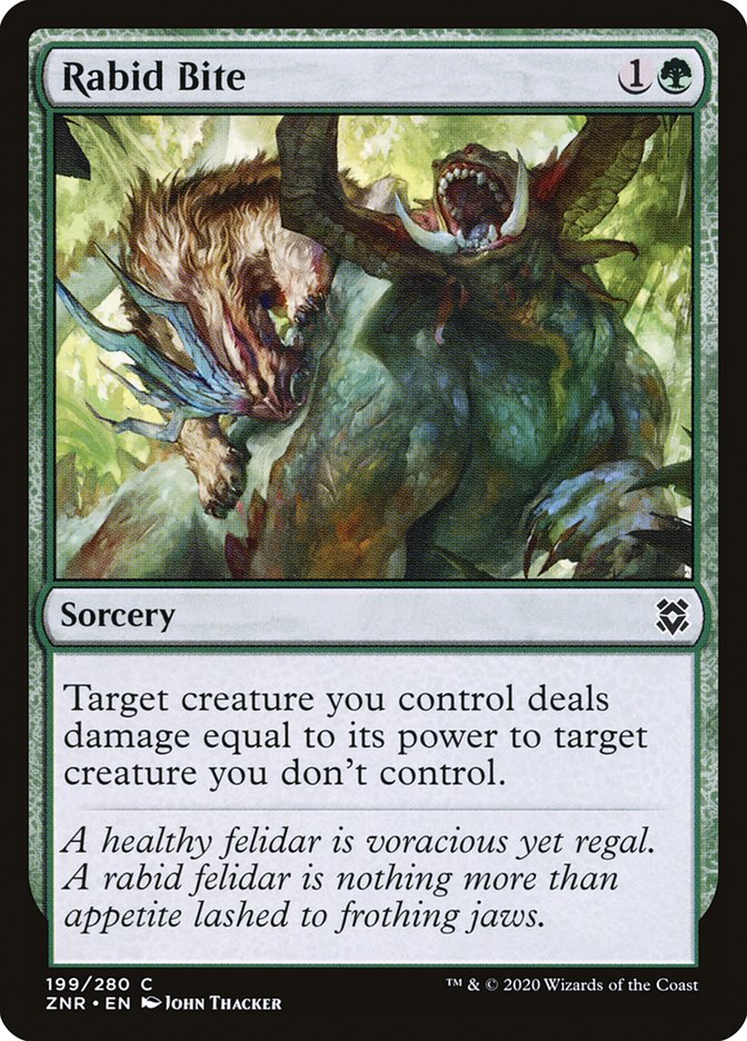 Rabid Bite [Zendikar Rising] - Destination Retro