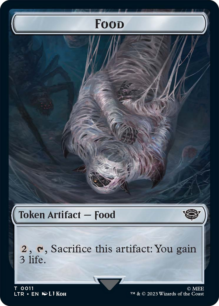 Food (11) // Human Soldier (01) Double-Sided Token [The Lord of the Rings: Tales of Middle-Earth Tokens] - Destination Retro