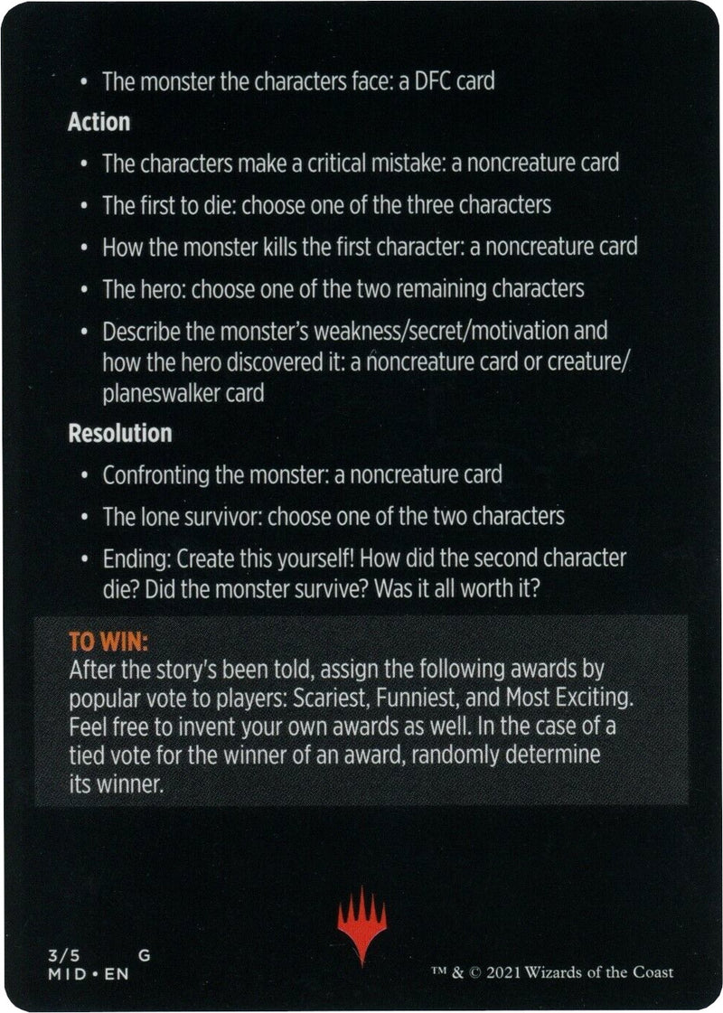 Into the Story: Horror Edition (Magic Minigame) [Innistrad: Midnight Hunt Minigame] - Destination Retro