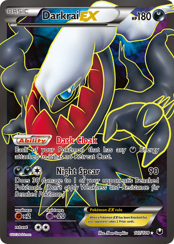 Darkrai EX (107/108) [Black & White: Dark Explorers] - Destination Retro
