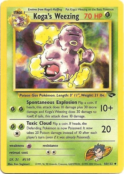 Koga's Weezing (50/132) [Gym Challenge Unlimited] - Destination Retro